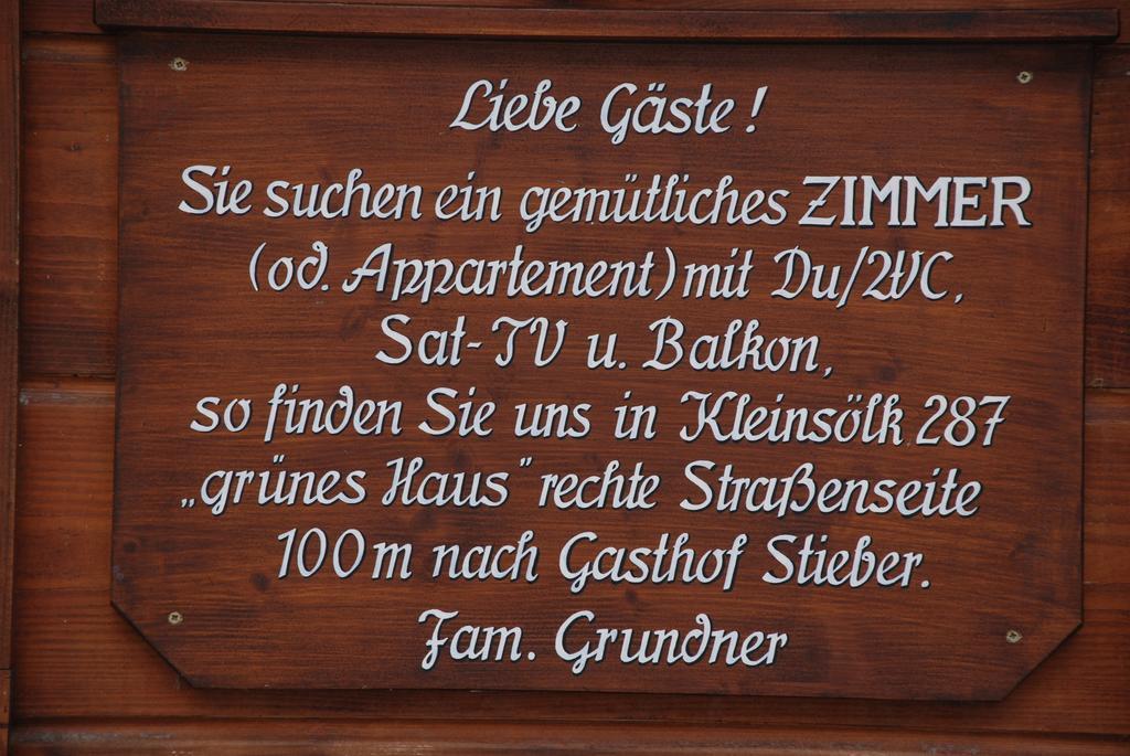 Appartement Grundner Grosssolk Kültér fotó